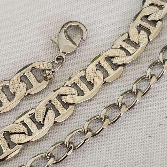 Silver Mariner's Chain Link Waist Chain Belt - Picture 7 of 10